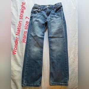 Wonder Nation Kids Straight Jeans - Blue